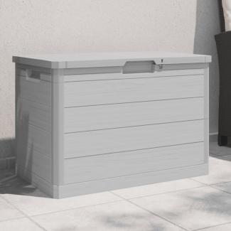 vidaXL Outdoor-Kissenbox Grau 77,5x44,5x53 cm Polypropylen