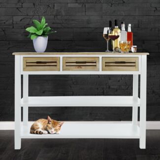 Mediteraner Konsolentisch COUNTRY 115cm im Landhausstil SHABBY-CHIC