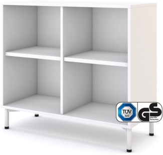 ASSMANN Regal Allvia Weiß 100 x 44 x 90 cm Holz