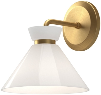 Elstead Lighting Halston Wandleuchte 1-flammig Gebürstetes Gold