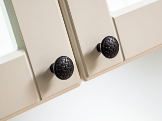 Möbel für Dich Küchenzeile Landhaus Einbauküche LORA 260 cm im Landhausstil 10-teilig, Fronten in weiß, Beige oder Grau