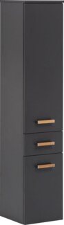 SCHILDMEYER Hochschrank Badschrank Highboard anthrazit 32,7 x 160,1 x 35,3 cm