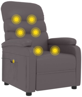 vidaXL Massagesessel Grau Kunstleder 342696