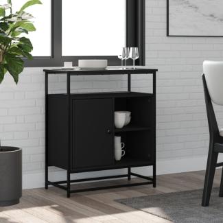 vidaXL Sideboard Schwarz 69x35x80 cm Holzwerkstoff 835544