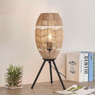 HOME DELUXE Tischlampe aus Jute KIKO - Natur