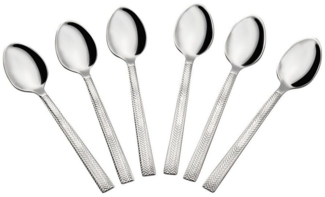 Asphald Besteck-Set Hera Design 6er Set Teelöffel / Kaffeelöffel 18/10 Edelstahl (6-tlg), 6 Personen, Edelstahl 18/10, Spülmaschinenfest und Rostfrei