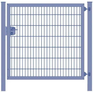 Elektrisches Gartentor Premium Plus 8/6/8 für Stabmattenzaun Anthrazit Breite 125cm x Höhe 140cm