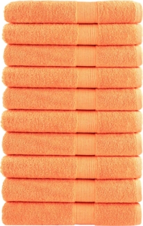 vidaXL Premium-Handtücher SOLUND 10 Stk. Orange 100x200 cm 600 g/m² 137391