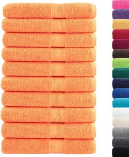 vidaXL Premium-Handtücher SOLUND 10 Stk. Orange 100x200 cm 600 g/m² 137391