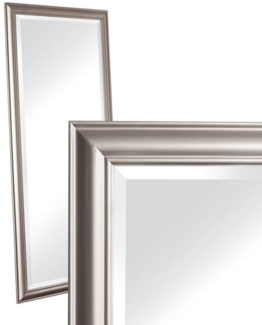 dasmöbelwerk Wandspiegel Wandspiegel Schlicht Silber 180x80 Landhaus-Stil XL Ganzkörperspiegel