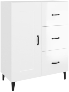 vidaXL Sideboard Hochglanz-Weiß 69,5x34x90 cm Holzwerkstoff 812237