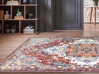 Teppich orientalisch KALYAN - 160x230 cm - Rot & Blau