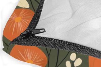 MuchoWow Dekokissen Blumen - Illustration - Grün, Zierkissen mit Füllung für Wohnzimmer, Sofakissen, 40x40 cm