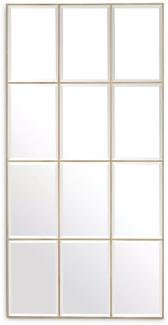 Casa Padrino Luxus Wandspiegel Vintage Messing 78,5 x H. 215,5 cm - Rechteckiger Wohnzimmer Spiegel - Schlafzimmer Spiegel - Garderoben Spiegel - Luxus Möbel - Möbel Luxus - Luxus Einrichtung