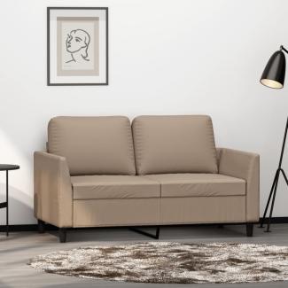 2-Sitzer-Sofa Cappuccino-Braun 120 cm Kunstleder (Farbe: Braun)