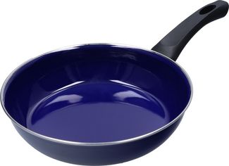 Riess 'Omas Emaillepfanne' Bratpfanne, Emaille, Kobaltblau, 24,0 cm