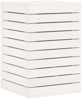 vidaXL Wäschetruhe Weiß 44x44x66 cm Massivholz Kiefer 832318