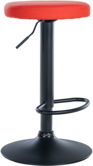 CLP Barhocker Ponte Kunstleder-Bezug,rot schwarz