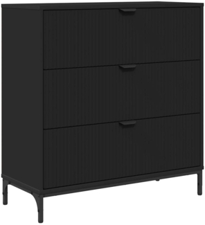 vidaXL Sideboard Schwarz 79,5 x 33 x 82 cm Holzwerkstoff 883435