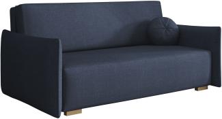 Sofa Viva Glov IV mit Schlaffunktion, 3 Sitzer Schlafsofa mit Bettkasten (Farbe: Soul 15)