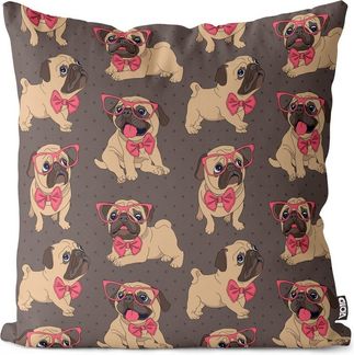 VOID Kissenbezug, (1 Stück), Süßer Mops Kissenbezug Mops Haustier Spielzeug Leine Hündchen Tier Li