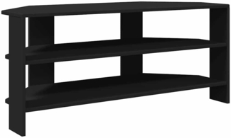 vidaXL EckTVSchrank Schwarz 102 x 40,5 x 45 cm Holzwerkstoff 889766