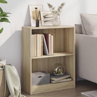 vidaXL Bücherregal Sonoma-Eiche 60x24x76 cm Holzwerkstoff 800858