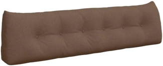 vidaXL Rücken Kissen Braun 180 x 24 x 50 cm Stoff 42014561
