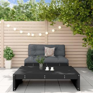 vidaXL 2-tlg. Garten-Lounge-Set Schwarz Massivholz Kiefer 3186624