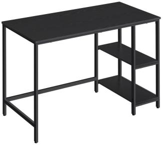 VASAGLE Schreibtisch Computertisch, Bürotisch mit 2 Ablagen, 50 x 100 x 76 cm