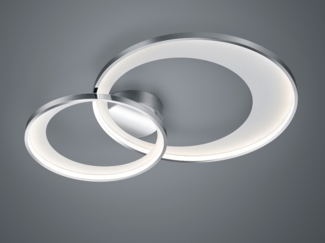 TRIO Leuchten LED Deckenleuchte Granada, LED fest integriert, Warmweiß, LED Deckenlampe, Switch Dimmer