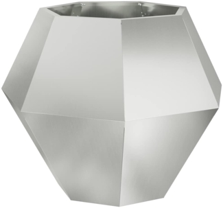 vidaXL Pflanzkübel Silber 75 x 75 x 60 cm Verzinkter Stahl 884048