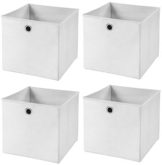 StickandShine Faltbox 4er SET 33 x 33 x 33 cm ohne Deckel – perfekt für KALLAX - 19 Farben