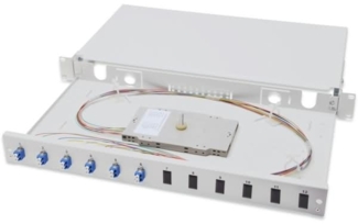 DIGITUS LWL Spleißbox, bestückt, 6xLC Duplex, OS2