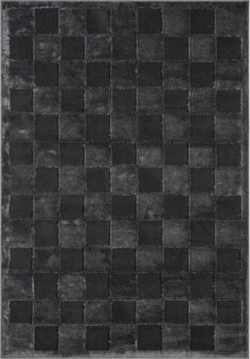 OTTO home Teppich Belion, Hoch-Tief-Struktur, Karo-Muster, rechteckig, Höhe: 19 mm, leichter Glanz, Schachbrettmuster, Modern, Wohnzimmer, Schlafzimmer