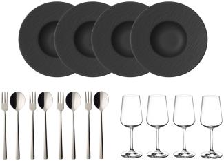 Villeroy & Boch Manufacture Rock Pasta-Set 12-teilig