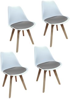 HTI-Living Esszimmerstühle im skandinavischen Stil 4er Set Design-Stühle mit.
