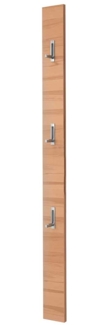Garderobenpaneel Single / Solo , Holz, Holzwerkstoff , Holzfarben , 14 x 170 x 3 cm