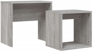 Couchtische, Sofatische 2 Stk. Grau Sonoma Holzwerkstoff