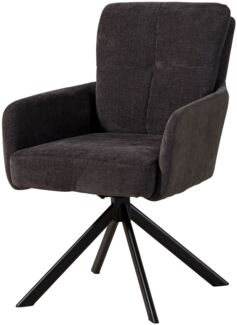 Drehstuhl 57x67x87 dunkelgrau / grau FABIAN #110