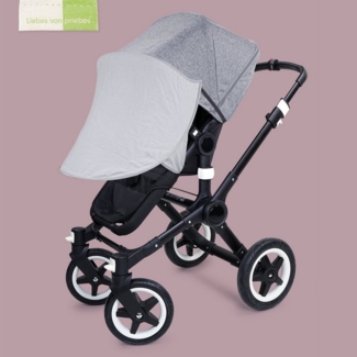 Liebes von priebes Kinderwagen-Sonnenschutzhülle DAISY Sonnensegel, Sonnenschutz, UV-Schutz 50+, Sonnendach, Liebes