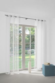 Wirth Gardine Heike (1 St), Ösen, halbtransparent