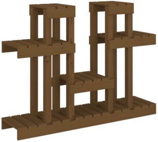 vidaXL Pflanzenständer Honigbraun 104,5x25x77,5 cm Massivholz Kiefer 822100