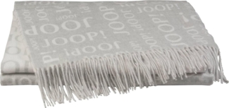 JOOP! Tagesdecke JOOP! Fine-REPEAT Plaid / Decke Silber 130 x 170cm