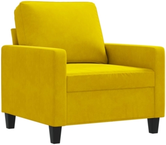 vidaXL Sessel Gelb 60 cm Samt 359185