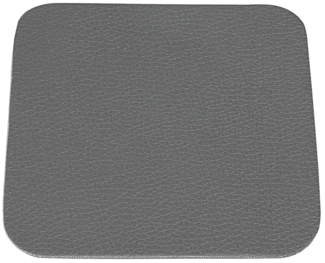 ASA Selection 7837420 Untersetzer für Gläser, 10 x 10 cm, Kunststoff in Lederoptik, basalt (4er Pack)