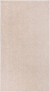 vidaXL Teppich Kurzflor 80x150 cm Dunkelbeige 340337