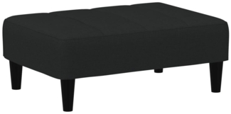 vidaXL Fußhocker Schwarz 77x55x31 cm Samt 4007369