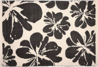 PAD Badematte PAD Fußmatte Bloom Schwarz Beige (60x90 cm)
