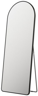 SONNI Wandspiegel 160x60 cm schwarzer Schminkspiegel ohne Beleuchtung
